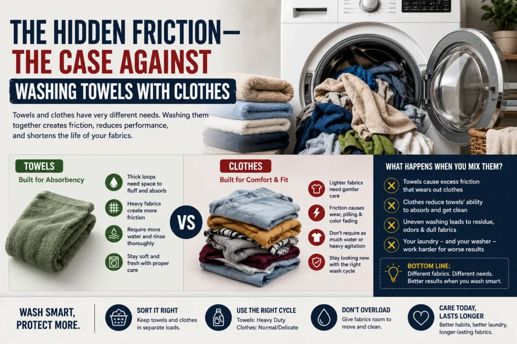 The Hidden Friction—The Case Against Washing Towels with Clothes