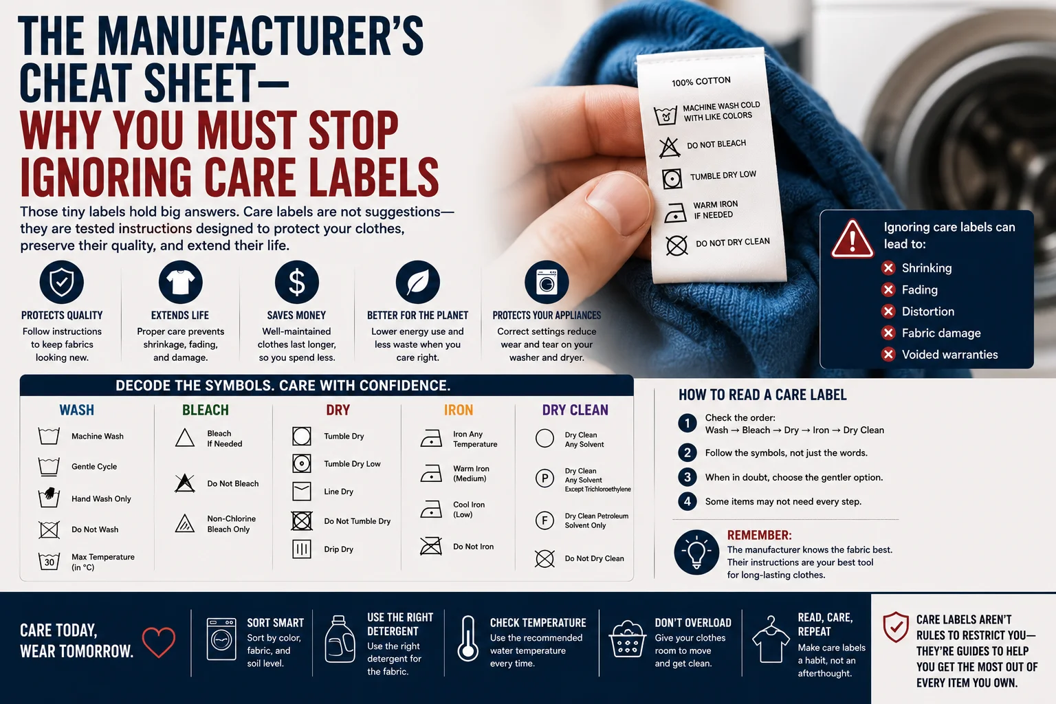 The Manufacturer’s Cheat Sheet—Why You Must Stop Ignoring Care Labels